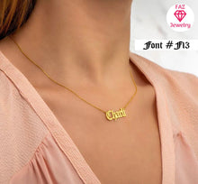 Load image into Gallery viewer, 18K Custom Name Necklace