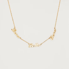 Cargar imagen en el visor de la galería, 18K Custom Multiname Necklace