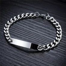 Load image into Gallery viewer, Custom Mens Classic Thick Chain Bracelet
