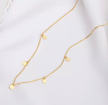 Load image into Gallery viewer, 18K Gold Vermeil Mini Coin Necklace