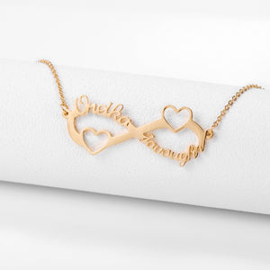 18K Gold Custom Infinity Name Necklace