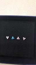 Load image into Gallery viewer, 316L Surgical Steel Labret 3 CZ Stone Triangle Cartilage Stud Earrings