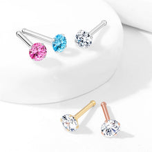 Cargar imagen en el visor de la galería, 4 Claw Bone End Nose Pin/Ear Studs