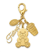 Load image into Gallery viewer, Custom 18K Gold Bag Charm/ Keychain – Personalized Name &amp; Charms Tag
