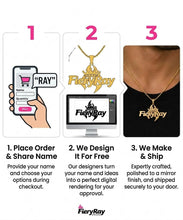 Charger l'image dans la galerie, Custom Name Necklace | Free Design &amp; Size Up to 2" | FAZ Jewelry
