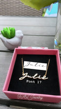 Load and play video in Gallery viewer, 18K Signature Style Personalized Name Necklace
