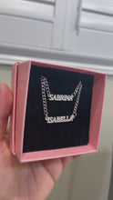 Load and play video in Gallery viewer, 18K Custom Dainty Capital Name Necklace
