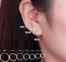 Load image into Gallery viewer, S925 Sterling Silver Nose Tragus Hoop Earrings
