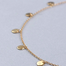 Load image into Gallery viewer, Custom Gold Plated Mini Coin Necklace
