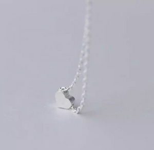 18K GP Heart Charm Pendant Necklace