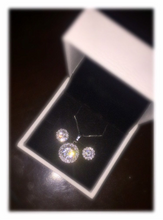 Cargar imagen en el visor de la galería, 925 Sterling Silver Mini Stud Earrings Bridal Jewelry Set
