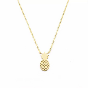 Minimalist 18K GP Pineapple Necklace