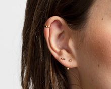 Load image into Gallery viewer, S925 Sterling Silver Mini Snug Hoop Earrings

