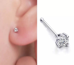 4 Claw Bone End Nose Pin/Ear Studs