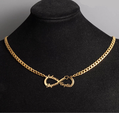 18K Gold Custom Infinity Name Necklace