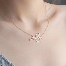 Load image into Gallery viewer, 18K Script Style Custom Name Necklace
