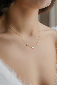 18K Custom Initial Heart Necklace