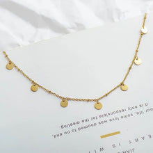 Load image into Gallery viewer, Custom Gold Plated Mini Coin Necklace
