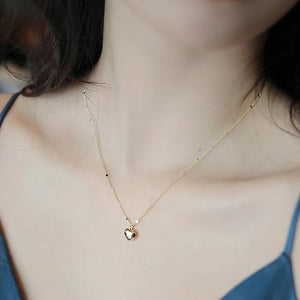 Dainty Heart Charm Necklace