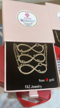 Cargar imagen en el visor de la galería, 18K Gold Custom Infinity Name Necklace
