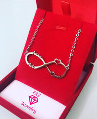 18K Gold Custom Infinity Name Necklace