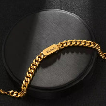 Load image into Gallery viewer, Mini Bar Cuban Bracelet
