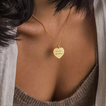 Load image into Gallery viewer, Engraved Heart Pendant Necklace
