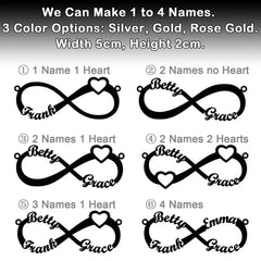 18K Gold Custom Infinity Name Necklace