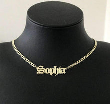 Load image into Gallery viewer, Old English Personalized Name Necklace
