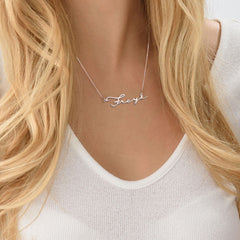 18K Signature Style Personalized Name Necklace