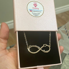 18K Gold Custom Infinity Name Necklace