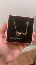 Load image into Gallery viewer, 18K Diamond Arabic Urdu Farsi Name Necklace
