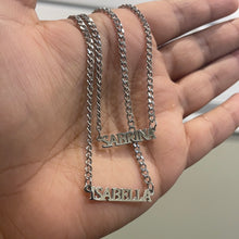 Load image into Gallery viewer, 18K Custom Dainty Capital Name Necklace
