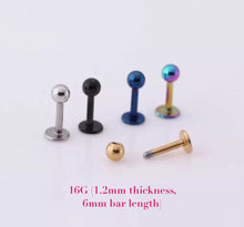 Load image into Gallery viewer, 316L Surgical Steel Ball Stud Earrings Hypoallergenic
