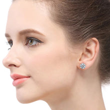 Load image into Gallery viewer, 18K Gold Vermeil FAZ Diamond Bridal Stud Earrings
