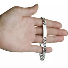 Cargar imagen en el visor de la galería, Custom Mens Classic Thick Chain Bracelet
