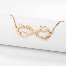 Charger l&#39;image dans la galerie, 18K Gold Custom Infinity Name Necklace
