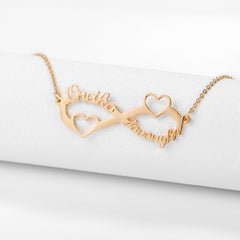 18K Gold Custom Infinity Name Necklace